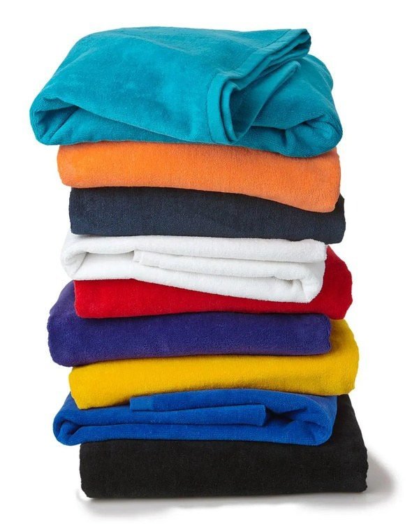 Coloured Velour Towels