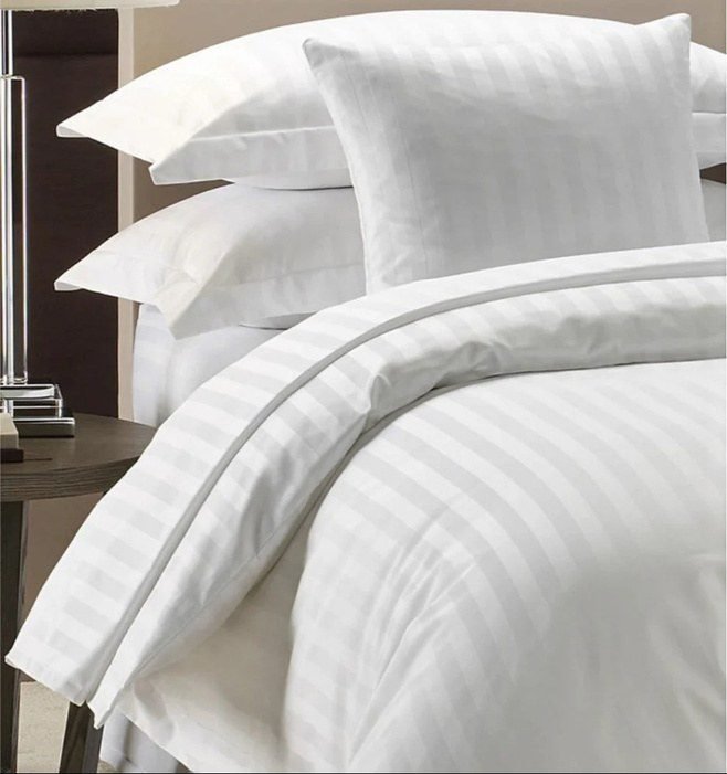 Stripe Satin Bed Sheets